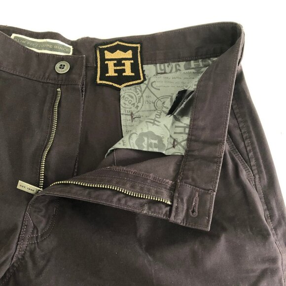 Haggar Heritage Collection Slim Fit Flat Front Cotton Jeans Purple Sz 36X34 NWT - Picture 2 of 15
